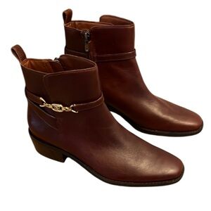 Sam Edelman Brawley Buckled Ankle Boot - NWT -Deep Pecan - Sz 8